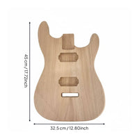 Ready to Finish Hardwood Guitar Body Blank Unfinished Electric Guitar Body for Luthiers