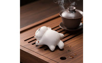 Feline Tea Pet Ceramic Home Decor Gift Idea