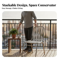 Factory design Side Chair With Backrest Stackable Metal Frame Chair Easy to Clean Protective Footpads for Adults, Meeting Room