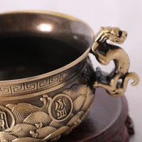 全黄铜  黄铜貔貅聚宝盆  工艺品摆件  厂家批发