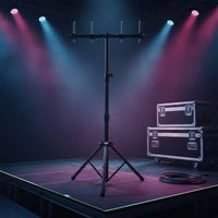 Cowbell Stand Portable Folding Cowbell Holder Foldable Percussion Mount Stand for Drummers, Band Artists, Stage, Rehearsal Room, Audio Studio