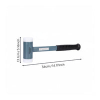 Dead Blow Replaceable Heads Nylon Head Mallet Comfortable Grip Non-Shock-Absorbing for Installers, Woodworkers, Workshop, Garage, Assembly