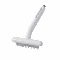 Sturdy Pet Grooming Comb with Metal Teeth Detangling T-Shaped Pet Comb Professional Deshedding Tool Long-Lasting for Dog Owners