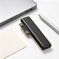 Compact Type-C to Surface Adapter Slim Power Delivery Adapter with Connector Inline Charger Portable for Travel, Desk
