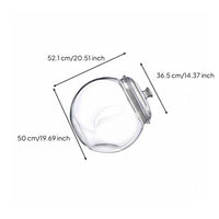 Angled Seal Jar Sealed Transparent Storage Jar Easy to Clean for Kitchen