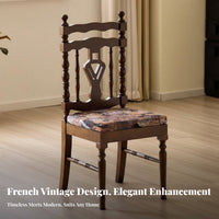 Shield Rear Chair French Design Household Furniture Vintage Design With Rearrest for Homeowners, Renters, Dining Room
