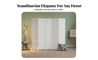 Foldable Design Folding Room Divider Movable Folding Panel Divider Freestanding Privacy Screen Portable for Away Fromice Workers, Homeowners, Content Creators, Studio Apartment, Bedroom, Exhibition Hall, Storage-Friendly