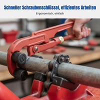 Quick-release commercial wrench with thread protection