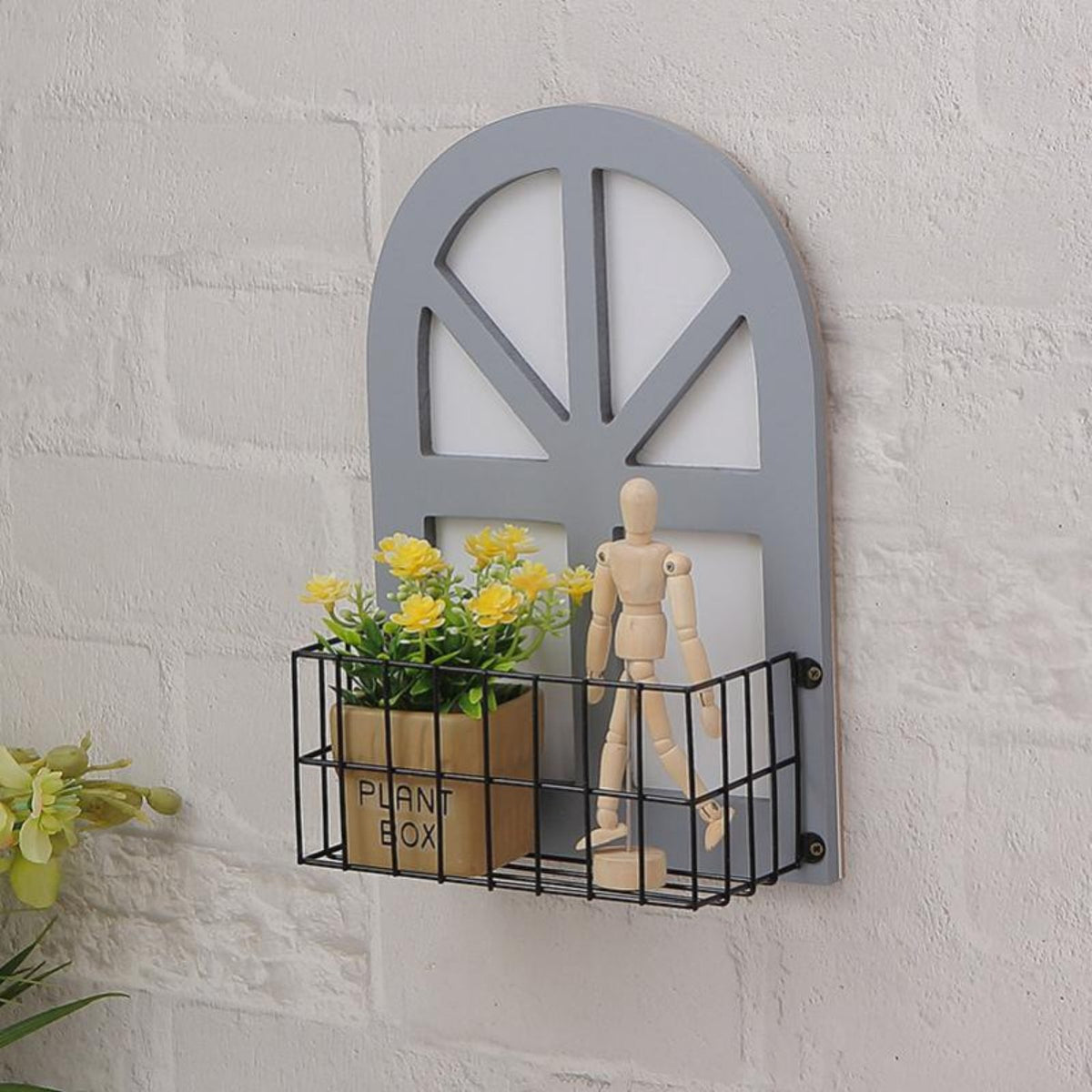 Faux opening with Shutters Rustic & aesthetic surface Hanging Easy to Hang for Patio, Cafe
