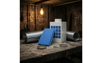 Interior Dryer Venting Box Box Wall-Mounted Dryer Vent Kit with Detachable Fuzz Collector Kit for Apartment Renters
