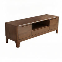 Wooden TV Console Contemporary Tv Cabinet with Drawers Minimalist Media Console with Storage Cabinet for Living Room, Apartment