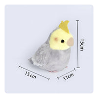 Cockatiel Stuffed Toy Toy Soft Cockatiel Stuffed Toy Stuffed Bird Cuddly Cute for Children, Desk, Bedroom