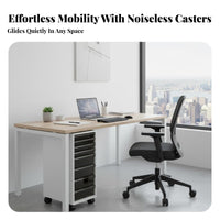 Mobile Filing Cabinet Easy to Sort Mobile File Cabinet Recessed Handles