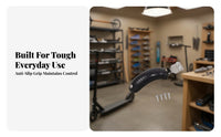 Wear-Resistant Rear Wheel Brake | Curved Grip Surface, Easy Installation Brake with Mounting Plate
