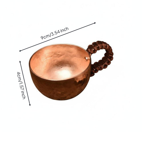 Copper Coffee Cup Thickened Copper Tea Cup Vintage Style Drinkware