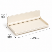 Foldable Wall Shelf for Students, 40cm Carbon Steel Wall Mounted Shelf, Minimalist Storage Rack for Package & Food Delivery