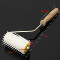 Ridged Roller Metal Shaft Propolis Remover Convenient for Beekeepers