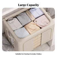 foldable Framed Storage Box two-way entry Zippers for Garage, Families