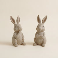 Rabbit Figurine Hand-Finished Bunny Figurine Rabbit Ornament Farmhouse Tabletop Ornament Easter for Decorators, Shelf