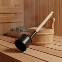 Aluminum Sauna Ladle Matte Finish Sauna Water Ladle Scratch-Resistant for Spa