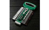 72-Tooth Socket Wrench Set Portable Socket Wrench Set with Storage Case Reliable Hard Shell Tool Box Long-Lasting for Mechanics, Garage