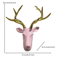Animal Head Wall Hanging Decoration Three-Dimensional for Living Room, Entryway