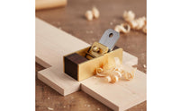 High Carbon Steel Blade Ebony Brass Block Plane Wear-Resistant Violin Maker's Plane Compact Size Long-Lasting for Woodworkers, Carpenters, DIY Enthusiasts