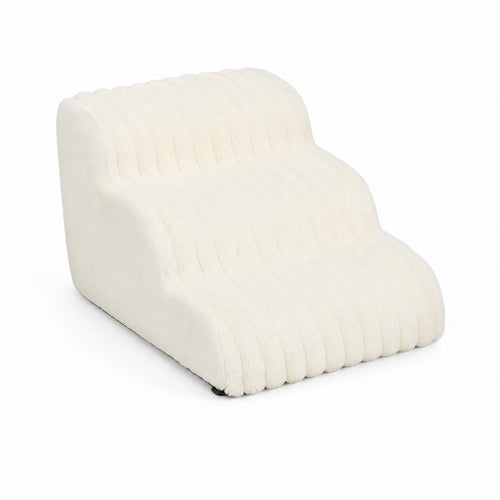 Foam Dog Steps Non-Slip Dog Stairs with Cover Ribbed for Small Dogs