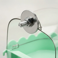 Bird Bath for Cage Hanging Bathtub, Bird Cage Accessory Bath Tub, Transparent Bird Bath Box for Smal - Image 7