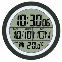 No-Drill Bathroom Suction Timepiece Crystal Clear Suction Wall Timepiece for Kitchen