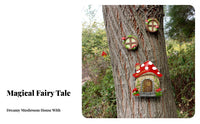 Miniature Tree Door and Panes Resin Material Fairy Door and Panes Set