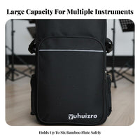 Hulusi Backpack Sturdy Oxford Material Gourd Flute Carrying Bag Chinese Flute Case Water-Resistant Musical Instrument Accessory