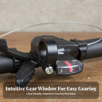 2 Pieces 3x8 Speed Trigger Shifter Set Accurate Gearing 24 Speed Bike Shifters Ergonomic Design Mountain Bike Gear Levers for Trail Riding, Commuting