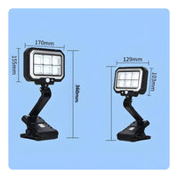 Solar Motion Sensor Light Energy Saving Waterproof Solar Clip Light for Patio