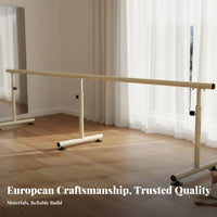Portable Dance Bar Non-Slip Feet Adjustable Height Dance Bar Easy Storage Home Ballet Practice Bar for Dancers, Beginners, Gym