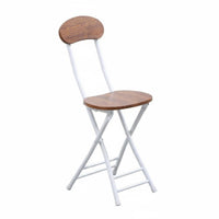 Foldable Padded foldable Chair With rear supportrest Portable Furniture Thickened Frame Temporary Seating Space-Saving for Students, Travelers, Dormitory, Dining Room, Balcony, Study