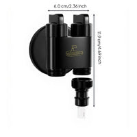 Water Flow Control Valve, Brass Double Outlet Shut-close Valve, Splitter Adapter for Washing Machine, Laundry, Kitchen Sink, Bathroom, Leak-resistant Design