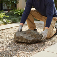 PU Foam Rock Weather-Resistant Faux Foam Rock Lightweight Fake Boulder Long-Lasting Garden Decoration Versatile