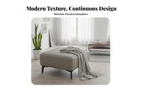 Padded Footstool Scratch-Resistant Square Padded Footrest Solid Wood Legs