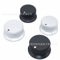 High-End Solid Aluminum Sandblasted Knurled Knob 34x20 38x20 for Audio Volume Control, Hole 6mm
