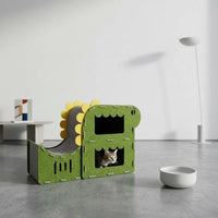 Feline Bed Scratcher Combo Wear Resistant Pet Furniture Sleeping Nook