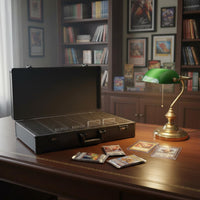 Aluminum Card Case Secure Lock Hard Card Case Shock Resistant