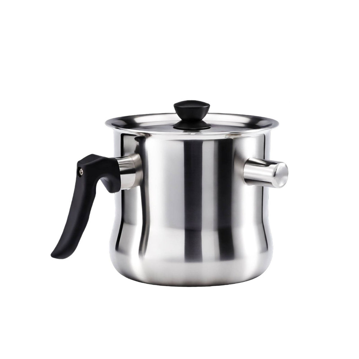 Heat-Resistant Handle Stainless Steel Milk Warmer Multicooktop Compatible Saucepan for Breakfast Making