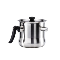 Heat-Resistant Handle Stainless Steel Milk Warmer Multicooktop Compatible Saucepan for Breakfast Making