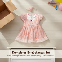 Girls' Cherry Rabbit Princess Dress with Headpiece for Parties and Performances