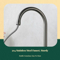 360° swivel pull-down faucet