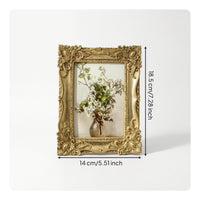 Gold Picture Frame Wall-Mounted Ornate Picture Frame Elegant for Home Decorators