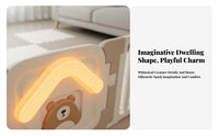 Easy Assembly Kids House Playpen Colorful Design Baby Playpen Adjustable Shape Kids Safety Play Yard Sturdy for Infants, Toddlers, Parents, Living Room, Playroom, Bedroom, Home
