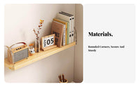 Floating Shelf with Acrylic Brackets Nordic Design Wall Decor Space Saving