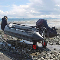 Aluminum Transom Wheel Inflatable Boat Transom Wheels Easy Install Inflatable Boat Wheel for Dock